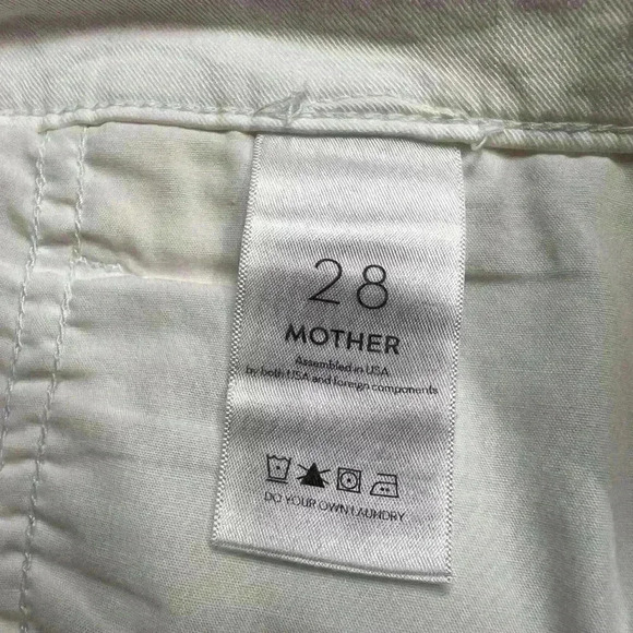 MOTHER The Pouty Prep Crop Cuff in Breaking Waves Size 28 - Picture 10 of 12